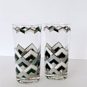 Vintage MCM Art Deco Georges Briard Tumbler Glasses